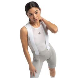 Cuissard vélo court en tissu recyclé femme Cyclisme Sía Gris