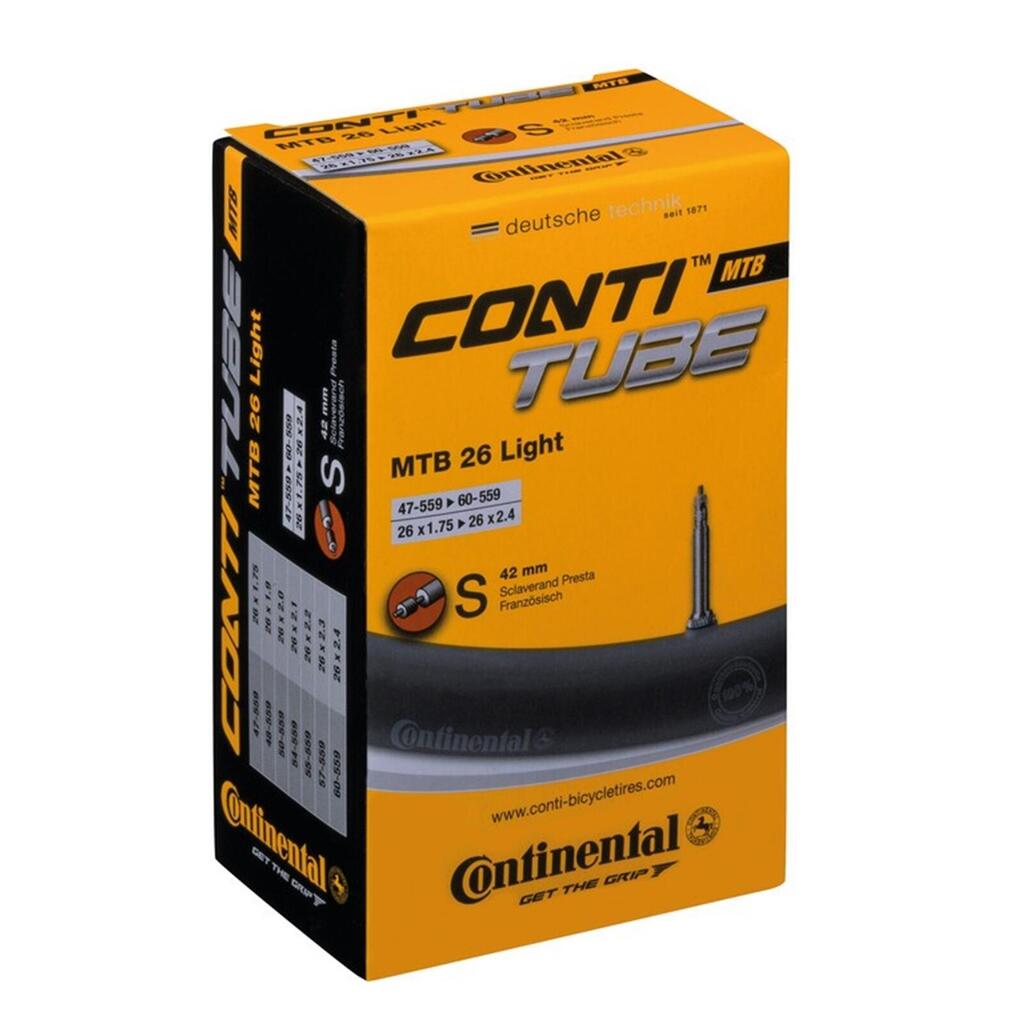 Continental MTB Light Tube - 26x1.75 26x2.50 Presta