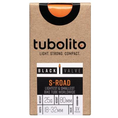 Binnenband - s-tubo-road-700c-sv80 - zwart - tubolito