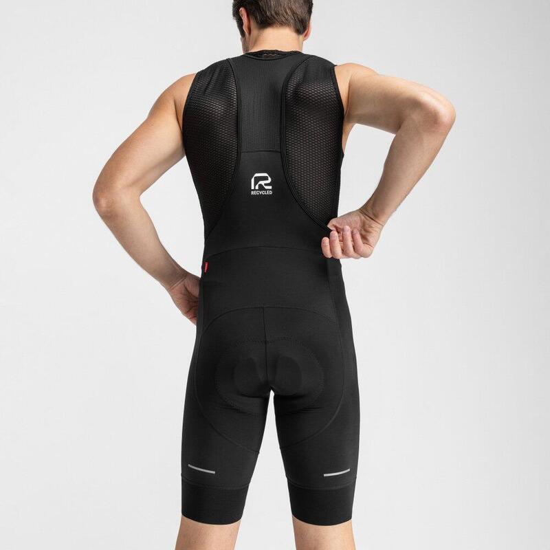 Calções de ciclismo de materiais reciclados para homem Malhao Preto