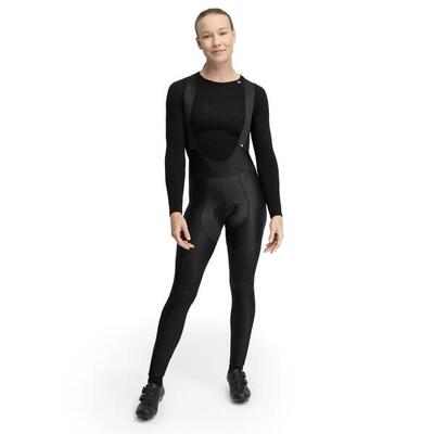 Dames wielrennen lange fietsbroek srx premier zwart