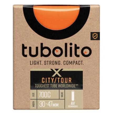 Tubolito Fahrradschlauch X-Tubo-City Tour AV, 28", Orange