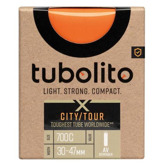 Tubolito Fahrradschlauch X-Tubo-City Tour AV, 28", Orange