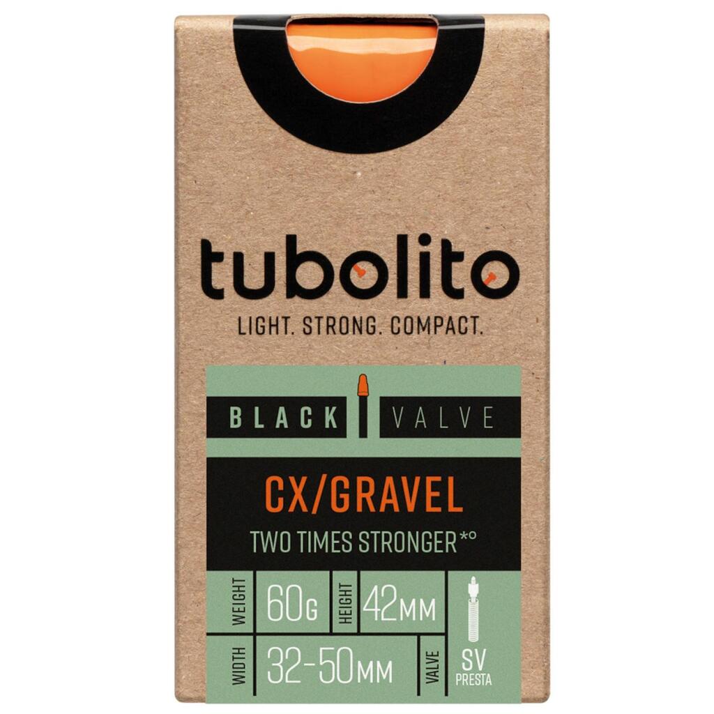 Tubolito Tubo-CX/Gravel-All 700 mm Presta 42 mm Black/Orange