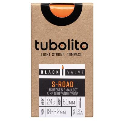 Tubolito s-tubo-road 700 mm presta 60 mm orange/black