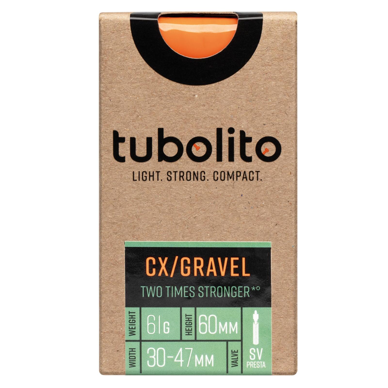 Dętka - Tubo-CX/Gravel-All-SV60- Pomarańczowa - Tubolito 4/5