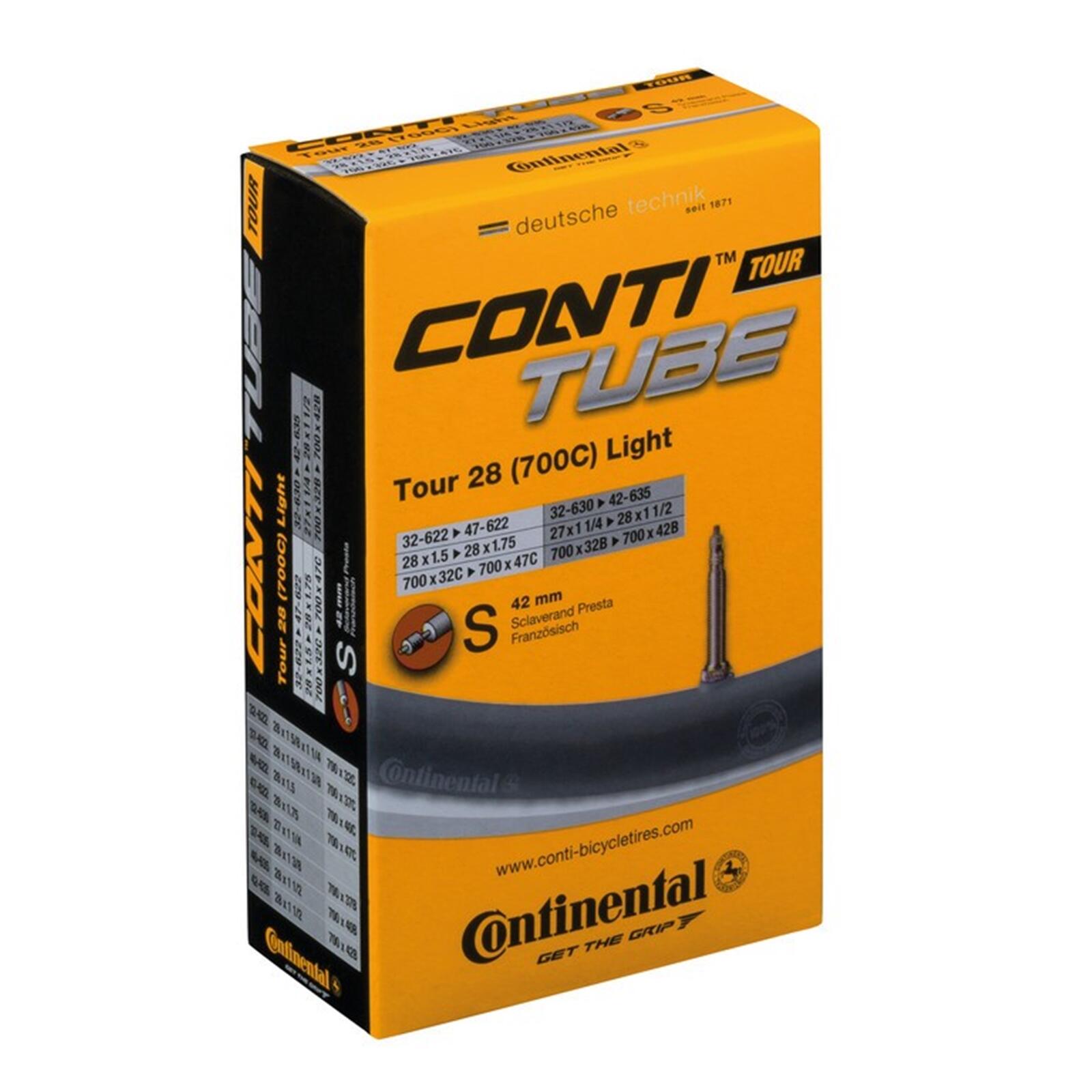 CONTINENTAL Camera d'aria Continental Tour 28 All Light 28 (47-622) Presta.