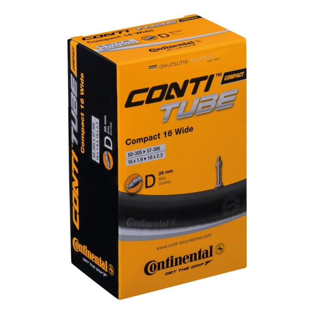 Continental DV3 Wide Inner Tube 16 Inch - Perfect Fit