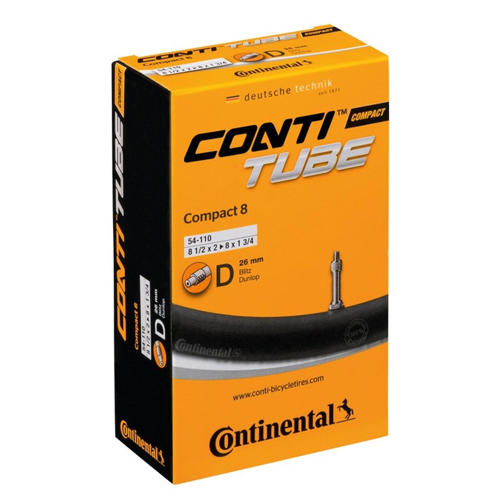 CONTINENTAL Camera d'aria Continental Compact 8 inch 54-110 Valvola Dunlop 26 mm.