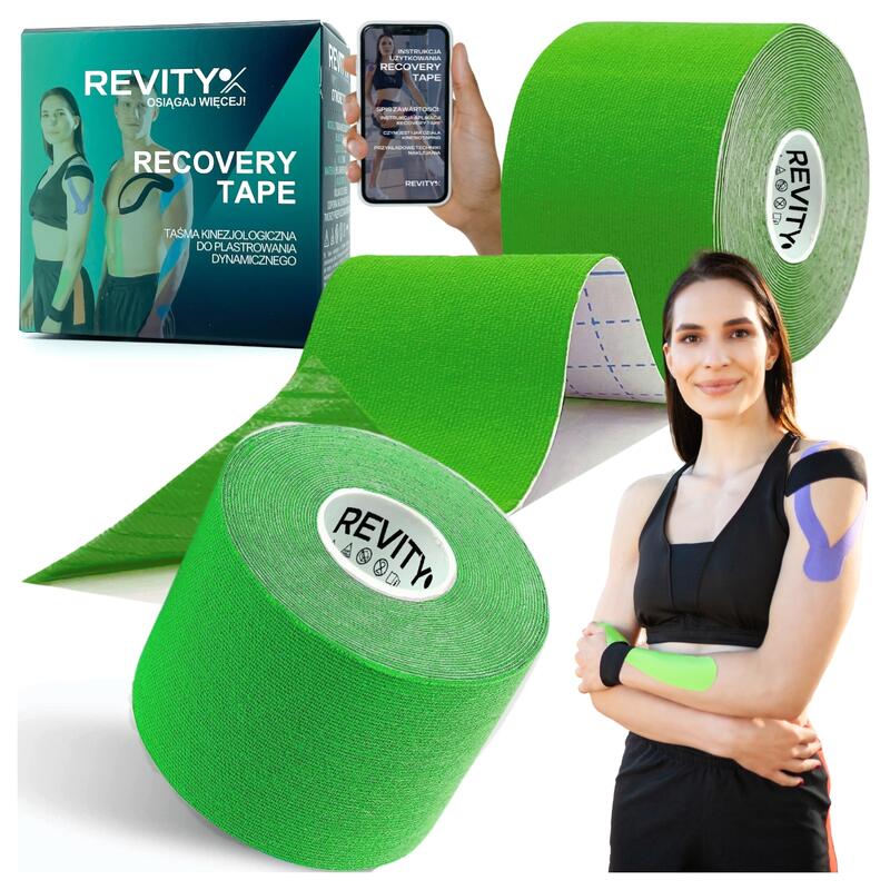Kinesiology tape 1 szt. 5m Tejpy taśma kinezjologiczna plastry kinesio na kolano
