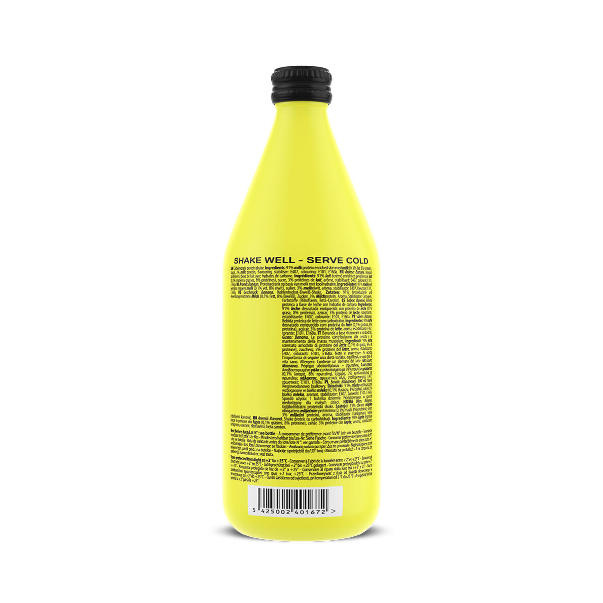 Shake protéiné QNT Pro Shake 500 ml 53g protéines 3/4