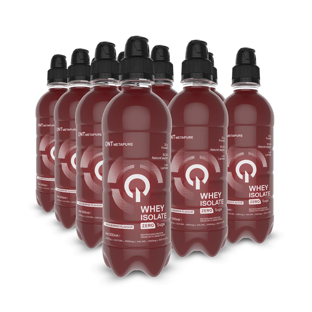 QNT ISO Whey Metapure sugar-free protein drink pack of 12