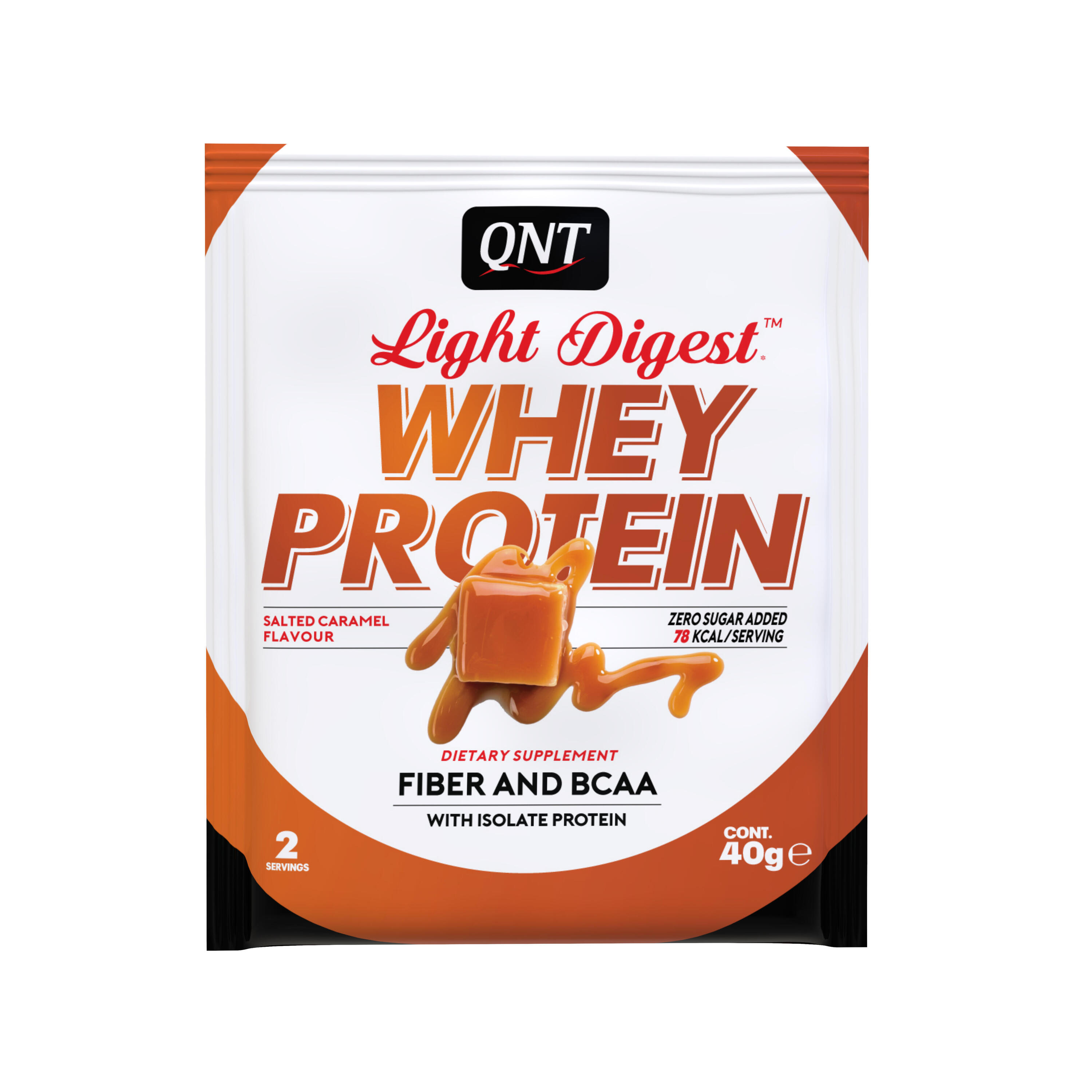 QNT Whey Light Digest Protein 40g Gluten-Free, Rich in BCAAs