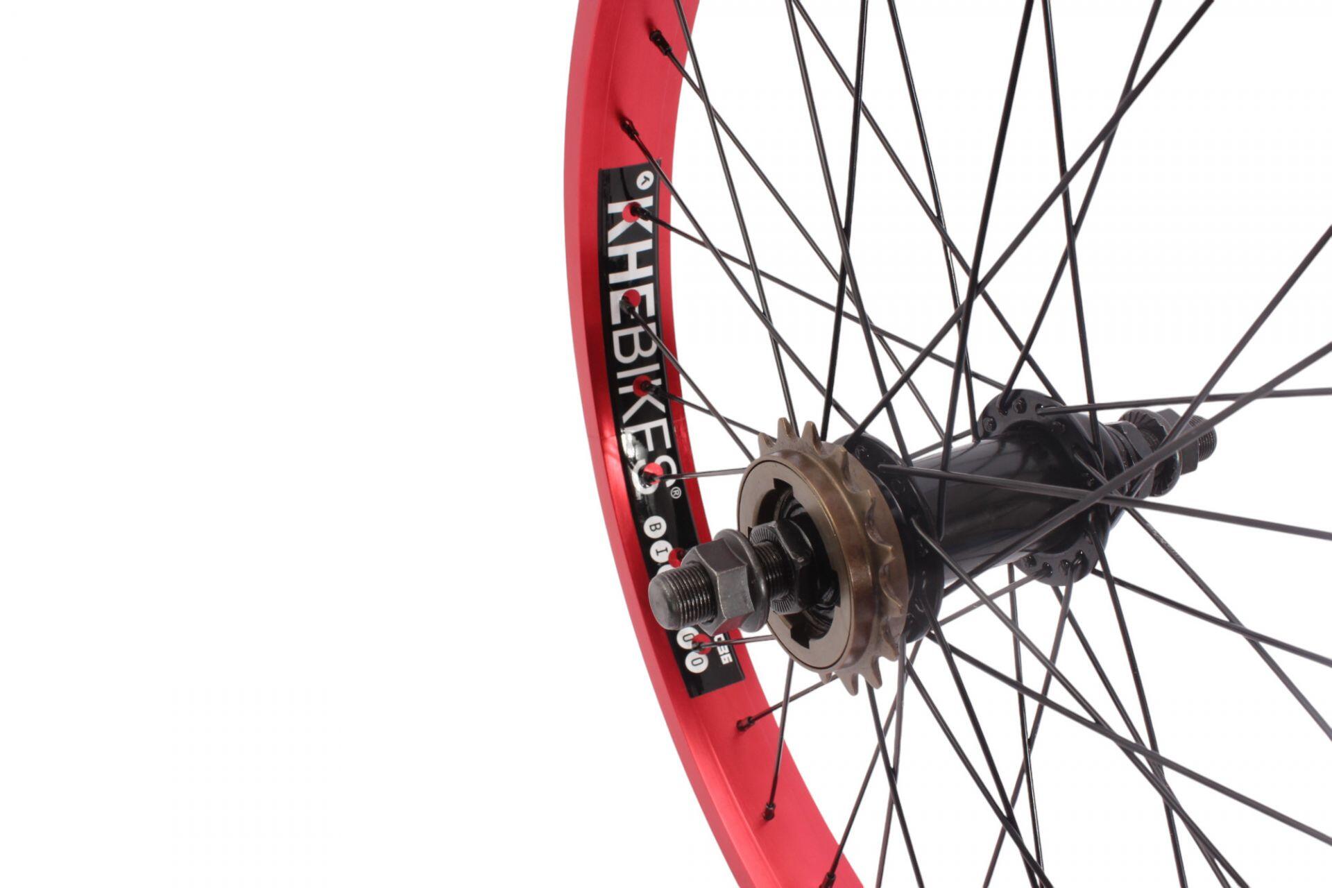 Cerchio Ruota Cross - Posteriore - 12" - Perno 15 - Colore Nero Rosso - Foto 5