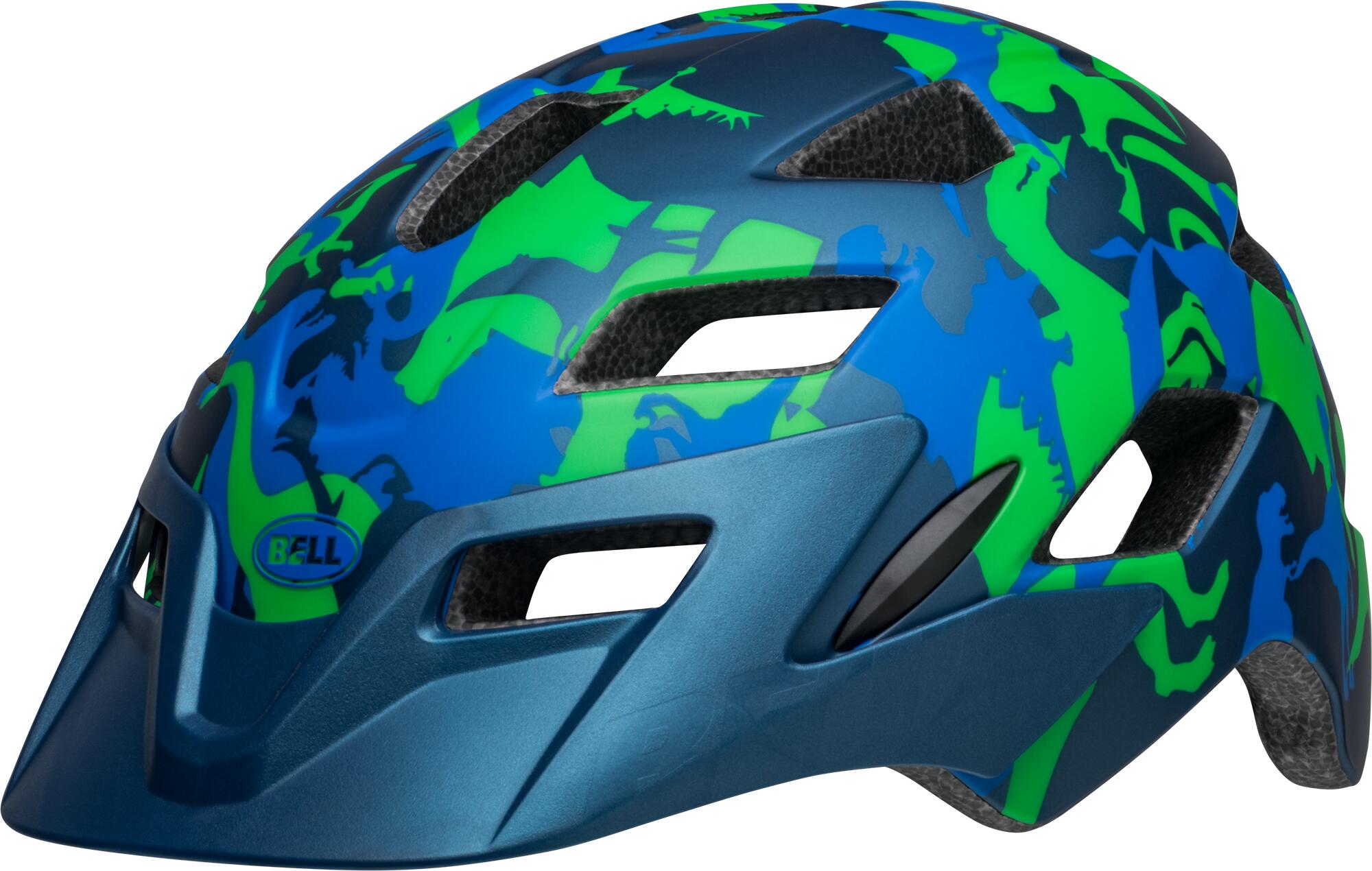 bell sidetrack youth bike helmet with mips II Matte Green mountain trail helmet for young riders built with more all Bell Sidetrack II MTB Helmet