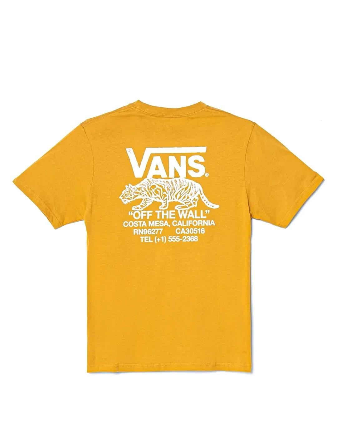 T-shirt pour enfant Vans Sneaky Jaune 2/2