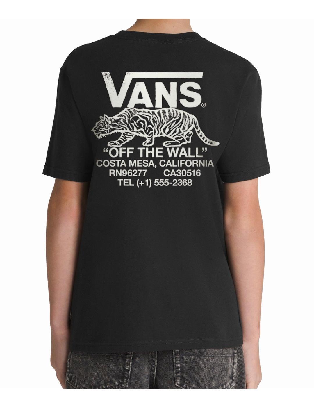 T-shirt Vans modèle VN000MK2BLK1 pour enfants 2/4