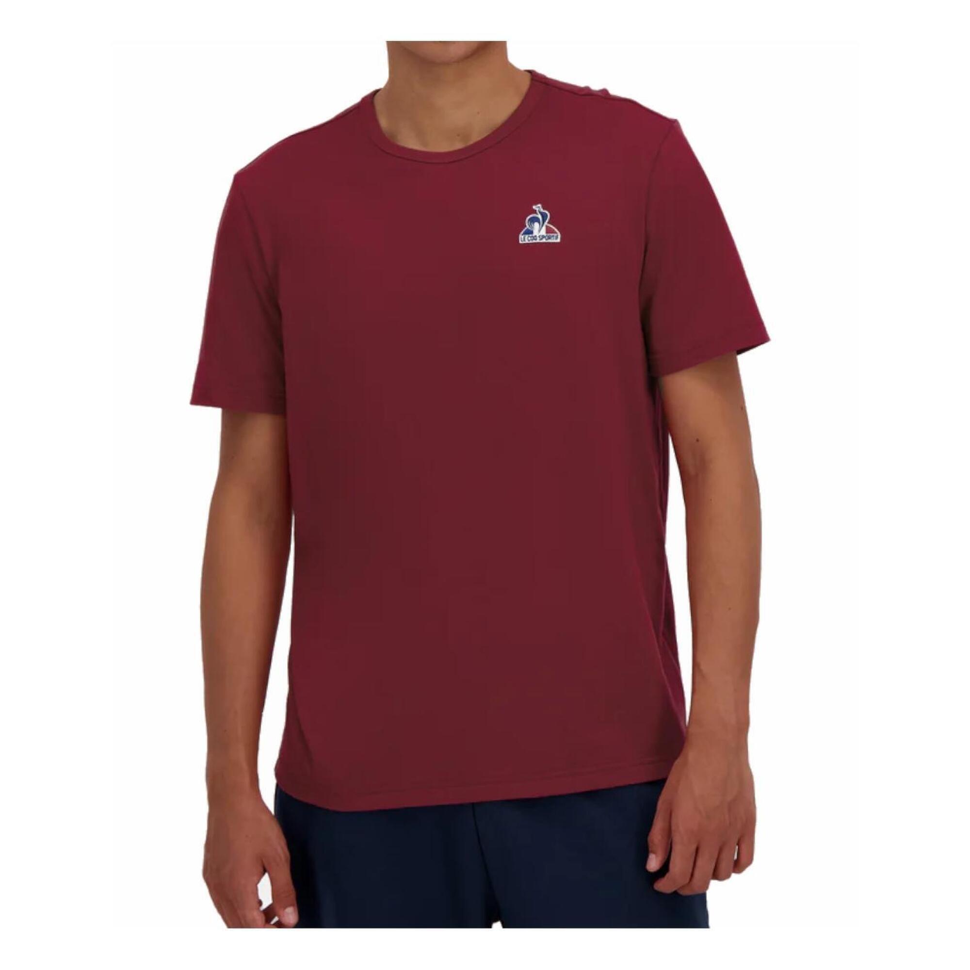 Le Coq Sportif - T-shirt Pour Homme Lecoqsportif Ess Nº1 Rouge - T-shirt Manches Courtes - Bordeaux|marron|rouge - Decathlon