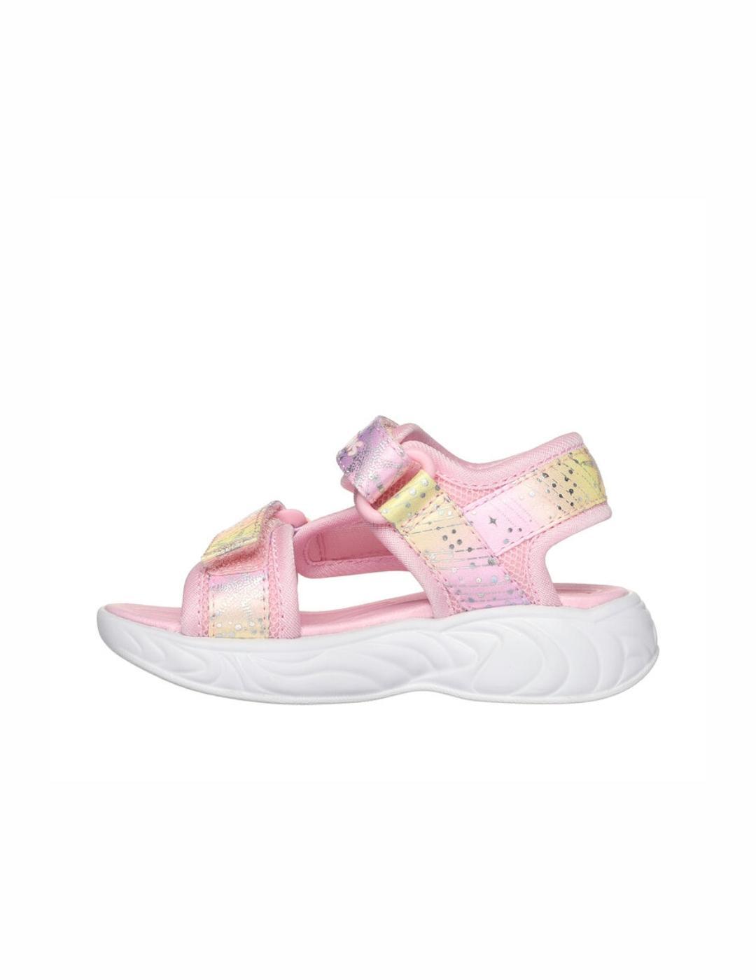 Sandalias para Niña Skechers Lights unicorn dreams  Rosa 2/4
