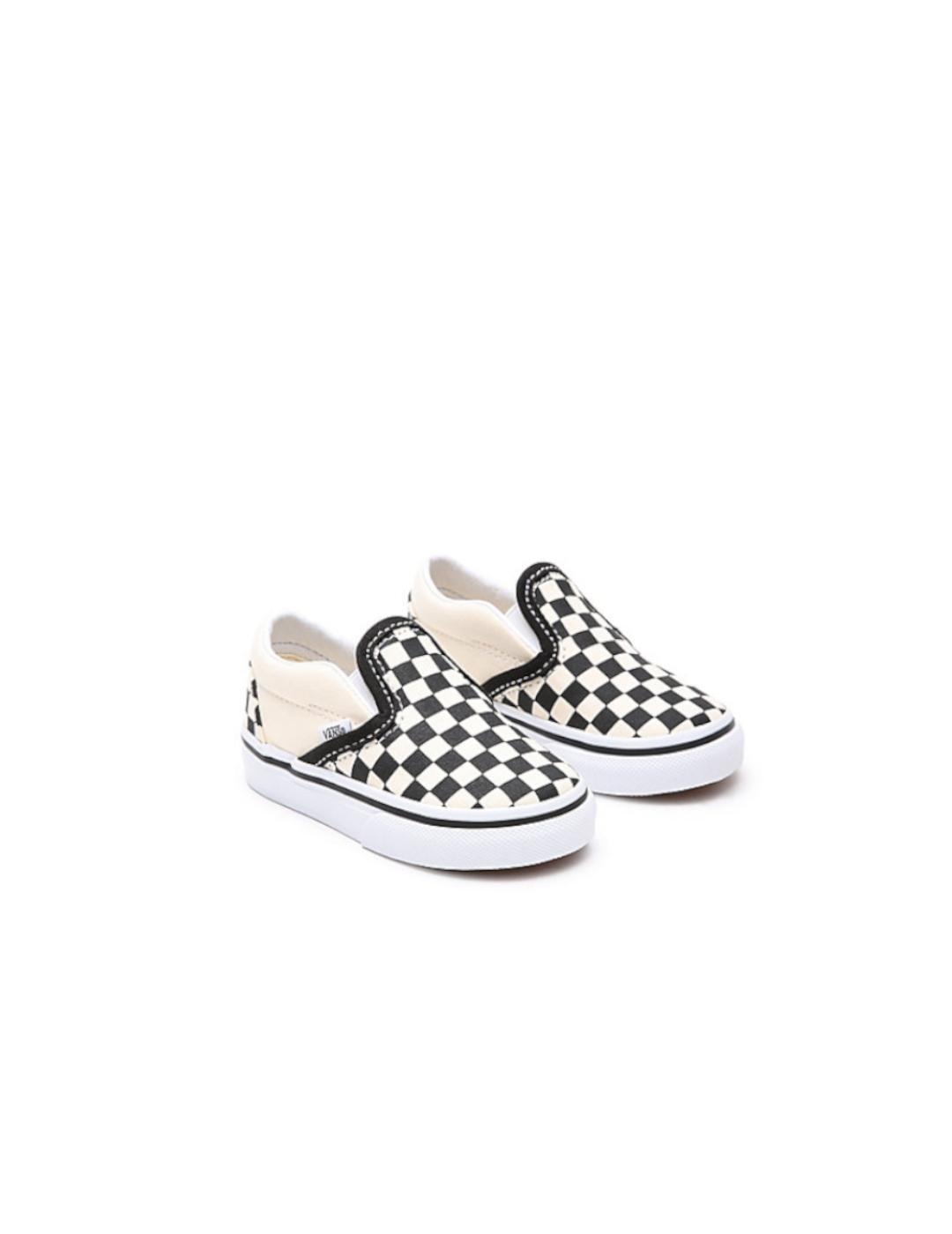 Chaussures Garçons Vans Checkboard blanc 3/6