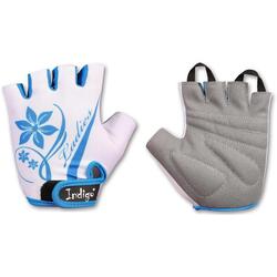 Gants Fitness-Cyclisme Femme INDIGO Blanc-Bleu