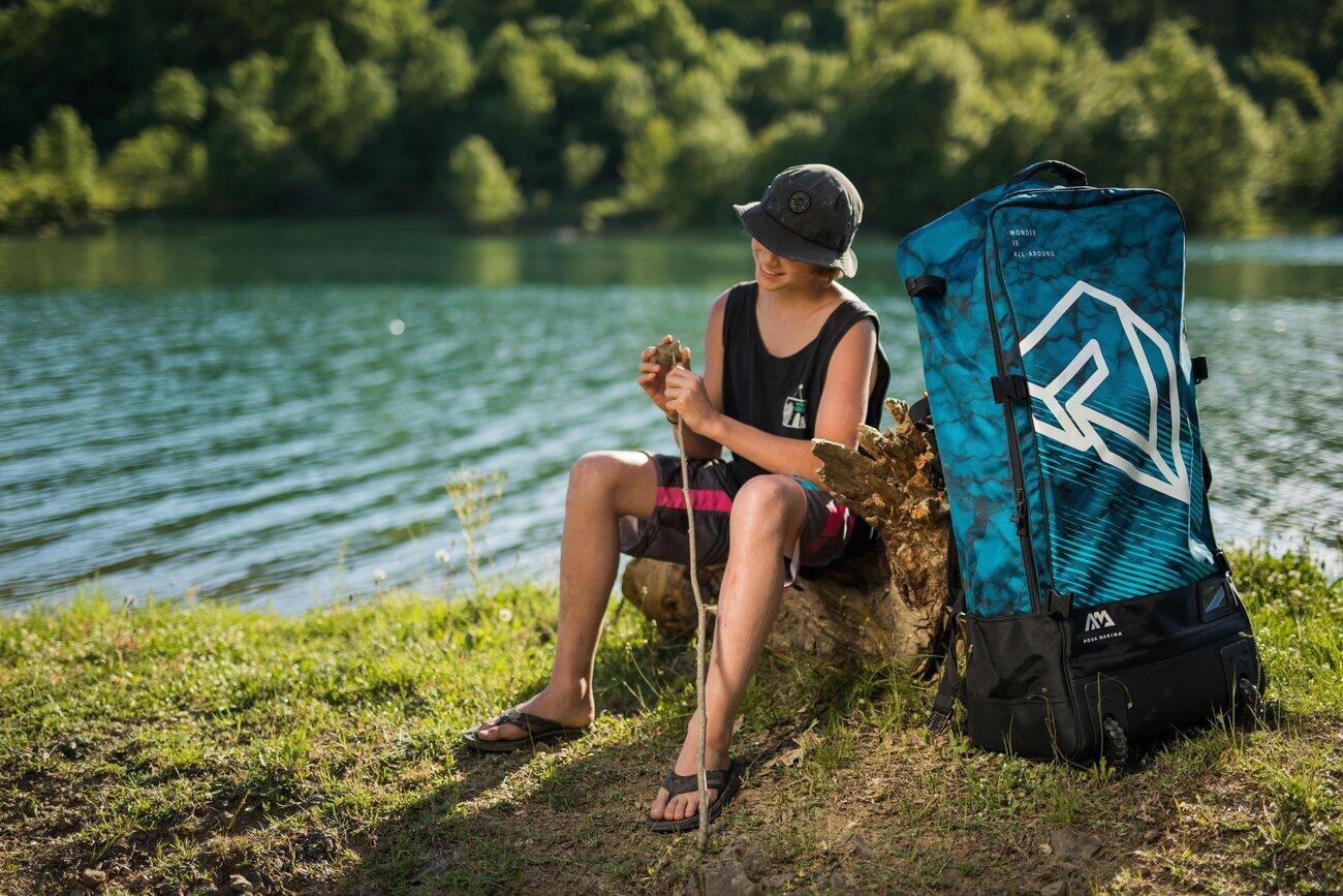 Plecak na kółkach Aqua Marina - 90l jagodowy 5/7