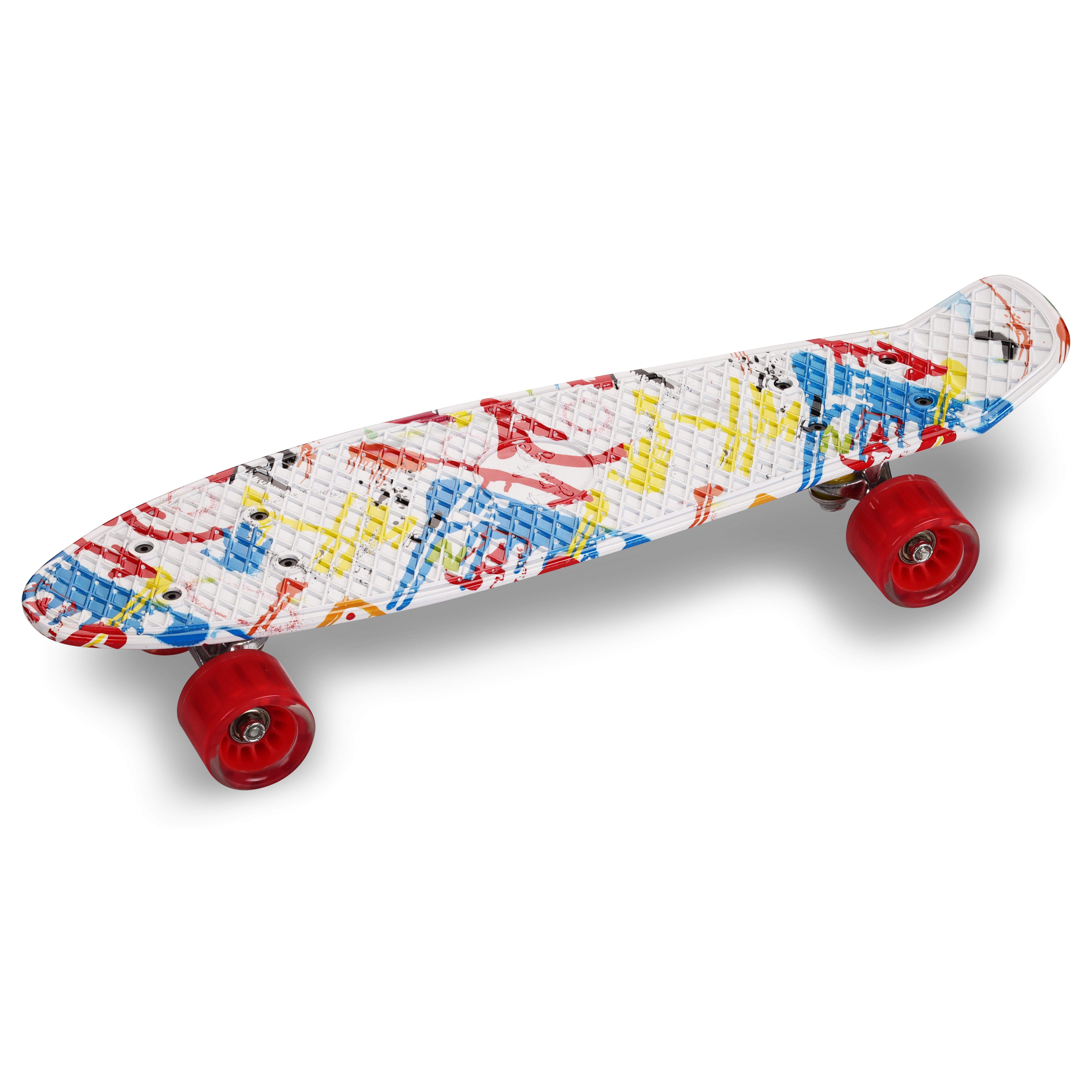 Skate criança de pu graffiti indigo 56,5*15 cm