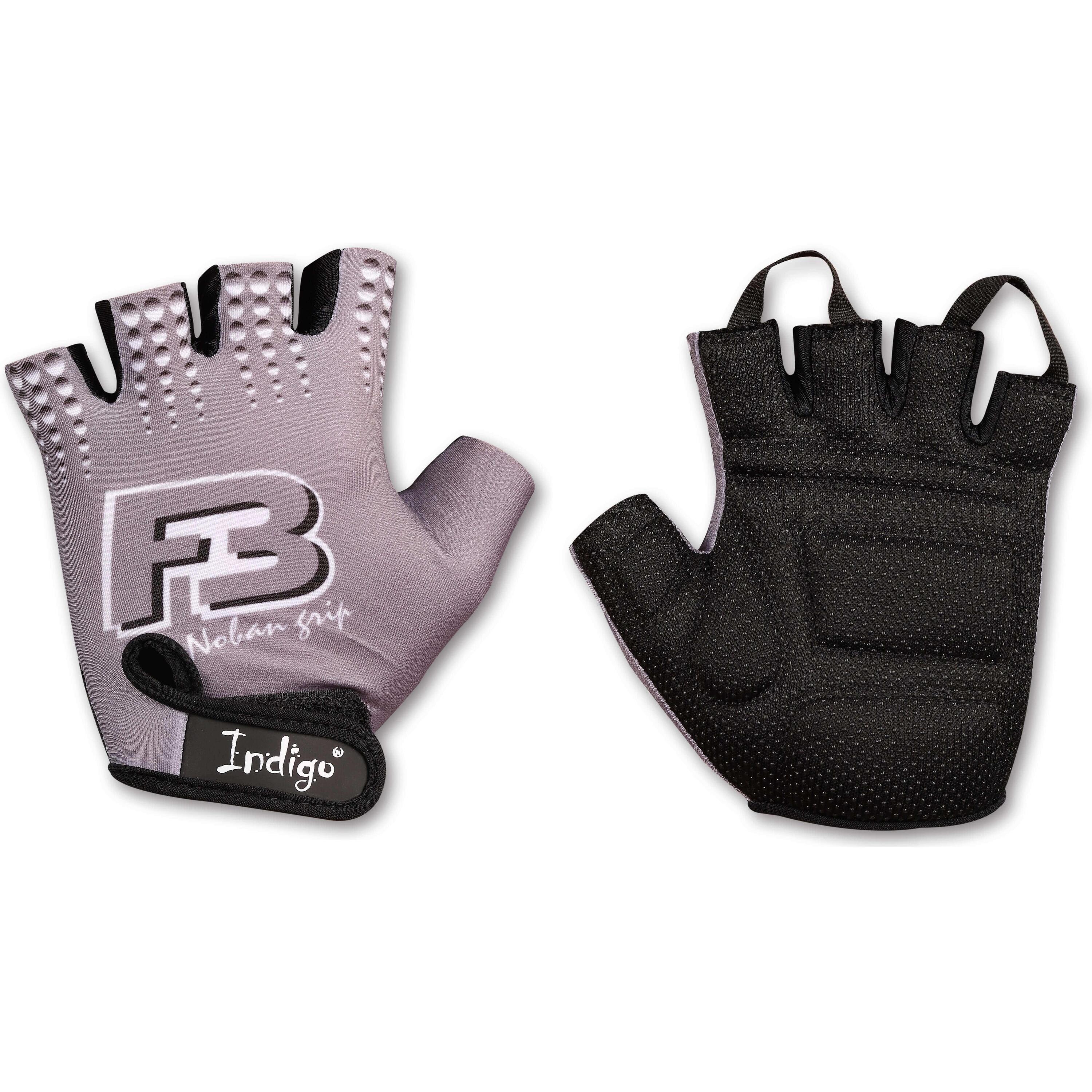 INDIGO SPORTS Guantes Fitness- Ciclismo INDIGO Gris Talle XL