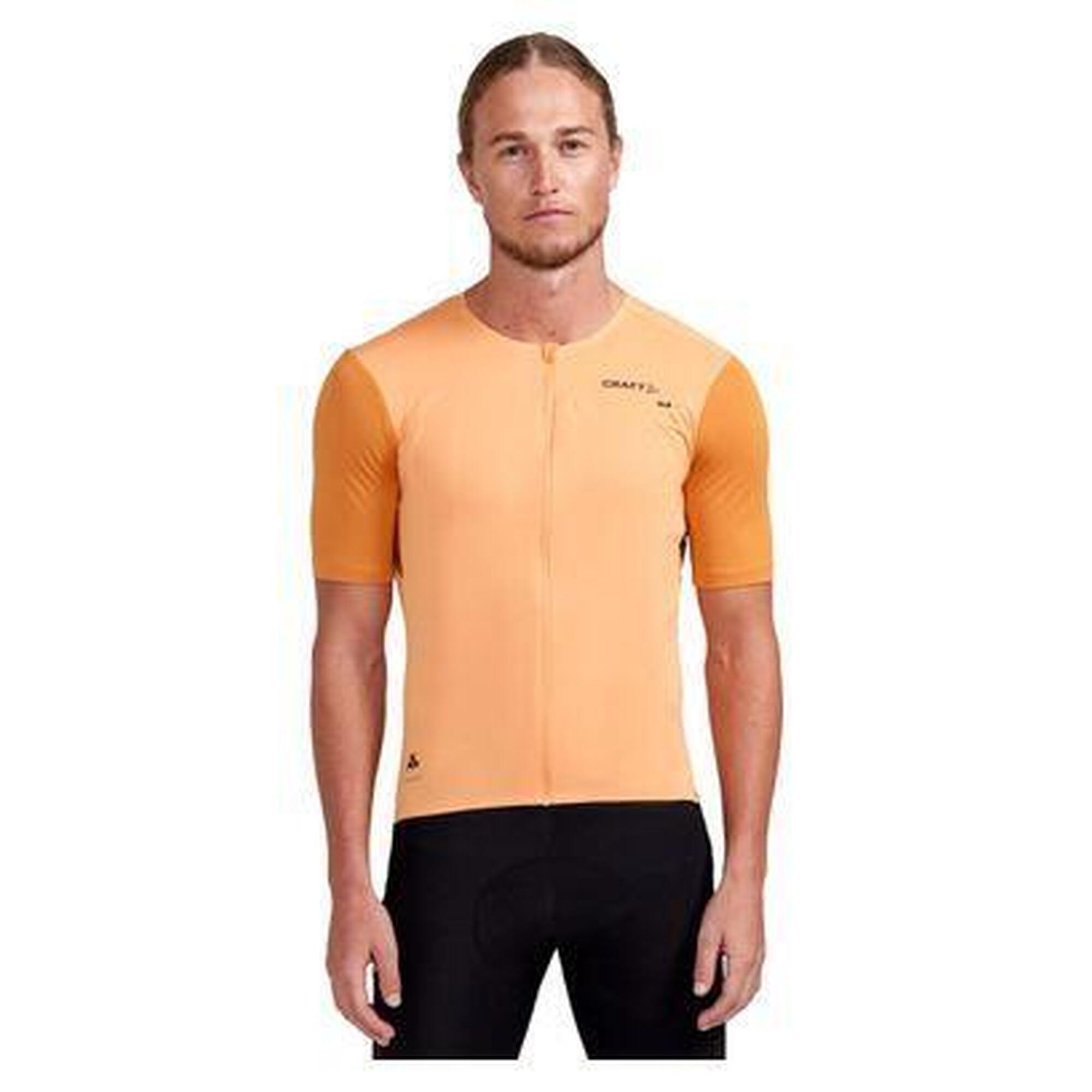 Craft - Maillot Manches Courtes Craft Pro Gravel Pêche/désert Homme - Maillot Manches Courtes - Beige|orange - S - Decathlon