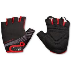Gants Fitness-Cyclisme INDIGO Noir-Rouge