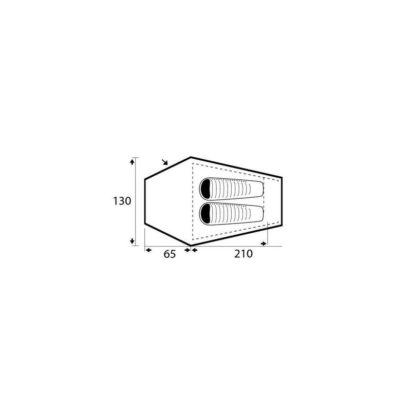Cort Trimm HIMLITE-DSL orange, 2 persoane