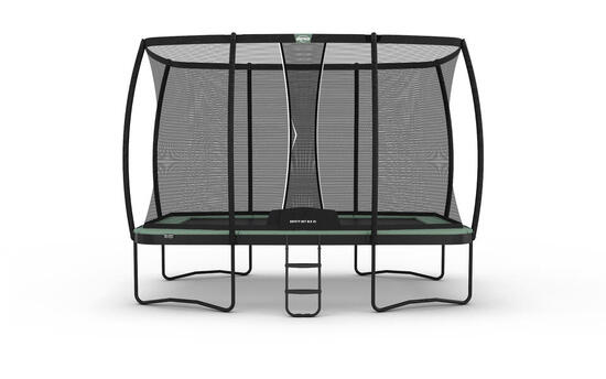 Trampolin BERG Champion ECO Regular Rechteckig + Sicherheitsnetz 410 x 250 Grün