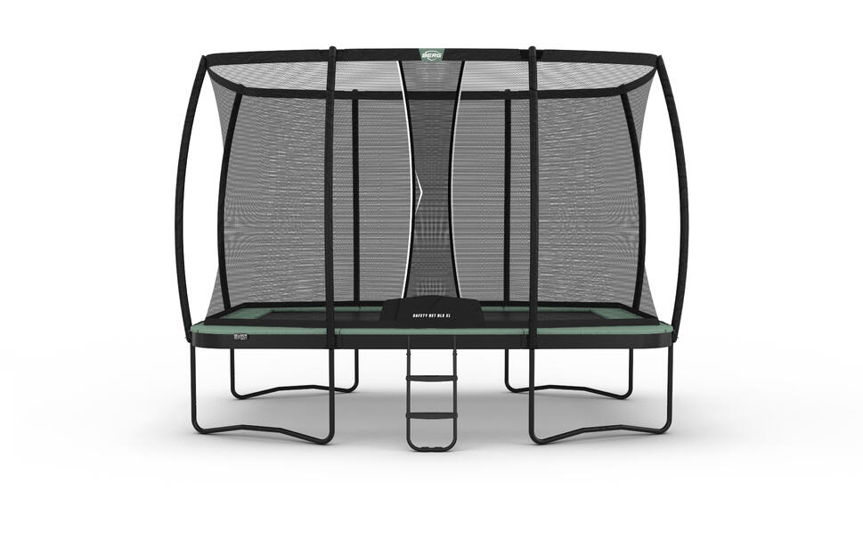 Trampolina BERG Champion ECO Regular Prostokątna + Siatka 410x250 Zielona