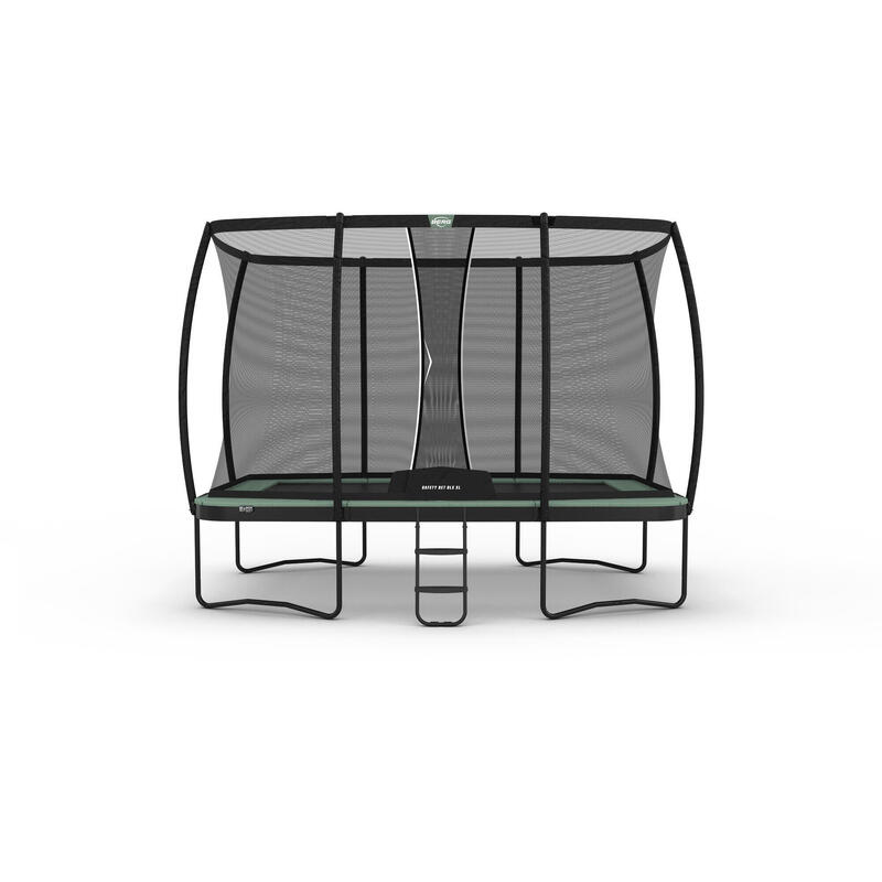 Trampolina BERG Champion ECO Regular Prostokątna + Siatka 410x250 Zielona