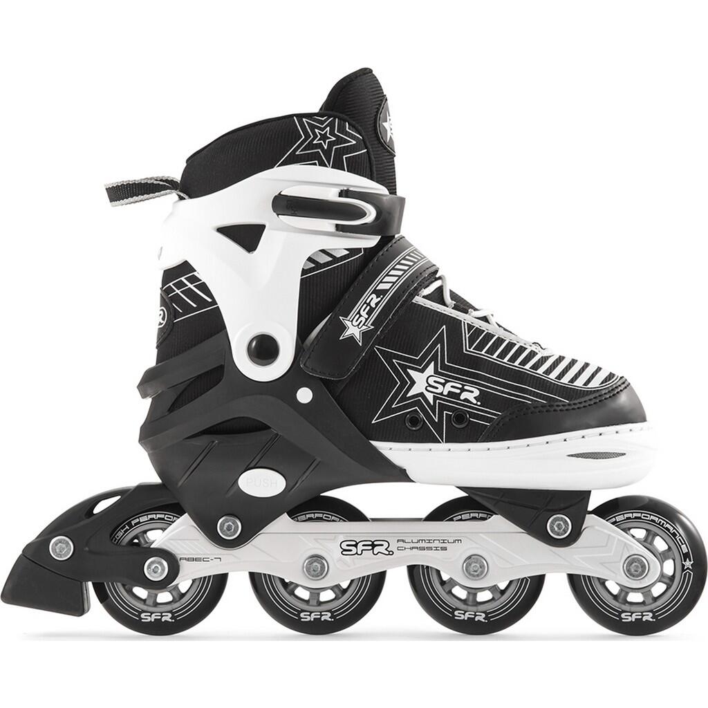 SFR Pulsar verstelbare Inline skates Black/Silver 2/4