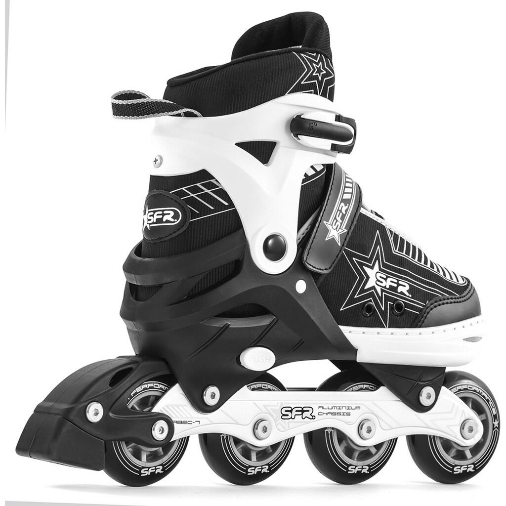 SFR Pulsar verstelbare Inline skates Black/Silver 3/4