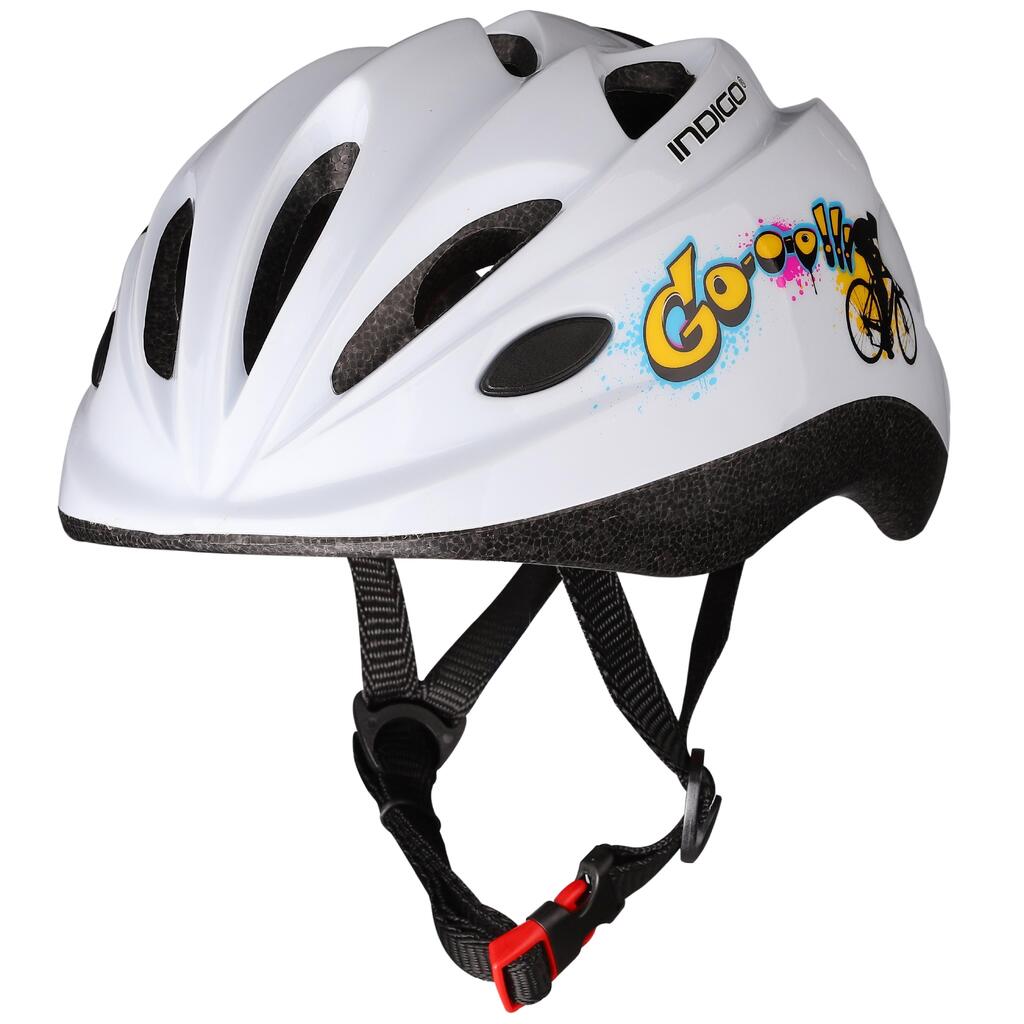 INDIGO Kids Bike Helmet with 10 Vents 48-56 cm