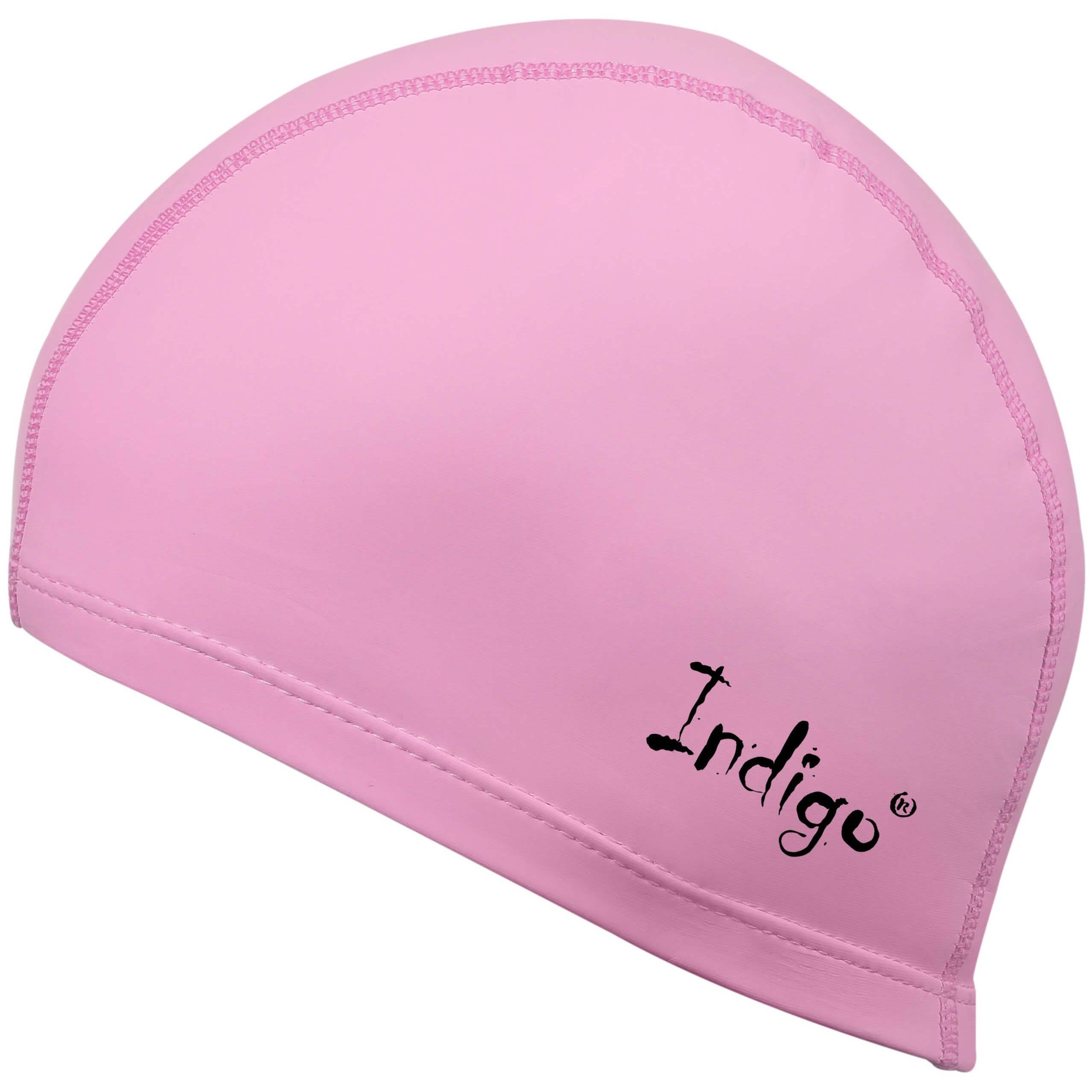 Touca de Natação em Tecido Emborrachado com PU INDIGO Rosa