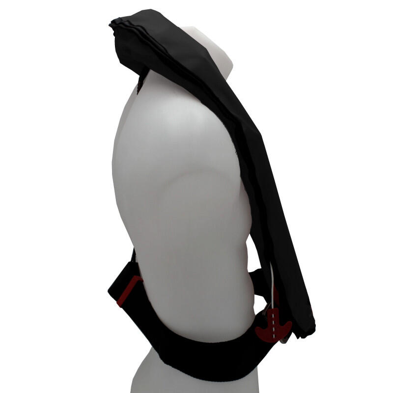 Giubbotto di salvataggio gonfiabile automatico 170N ESSENTIAL Nero - ARANCIONE 3/3