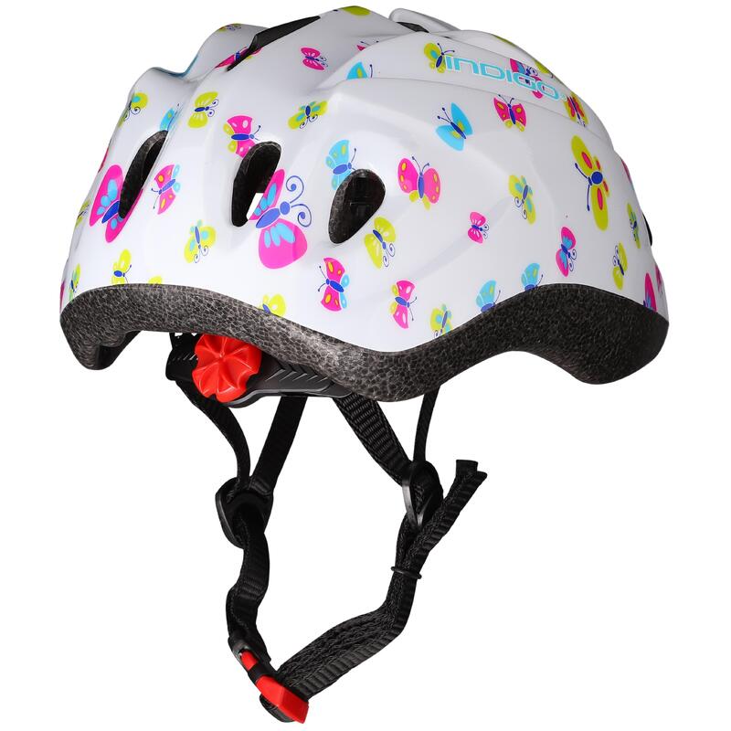 Casque Vélo Enfant avec Aérations BUTTERFLY INDIGO 48-56 cm Blanc