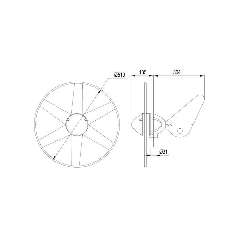 Maritieme windturbine 504 12 V - RUTLAND 3/3