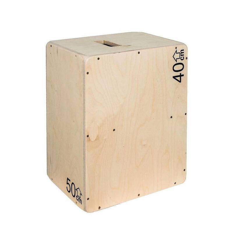 Skrzynia drewniana plyometryczna UNDERFIT 50x40x30 cm