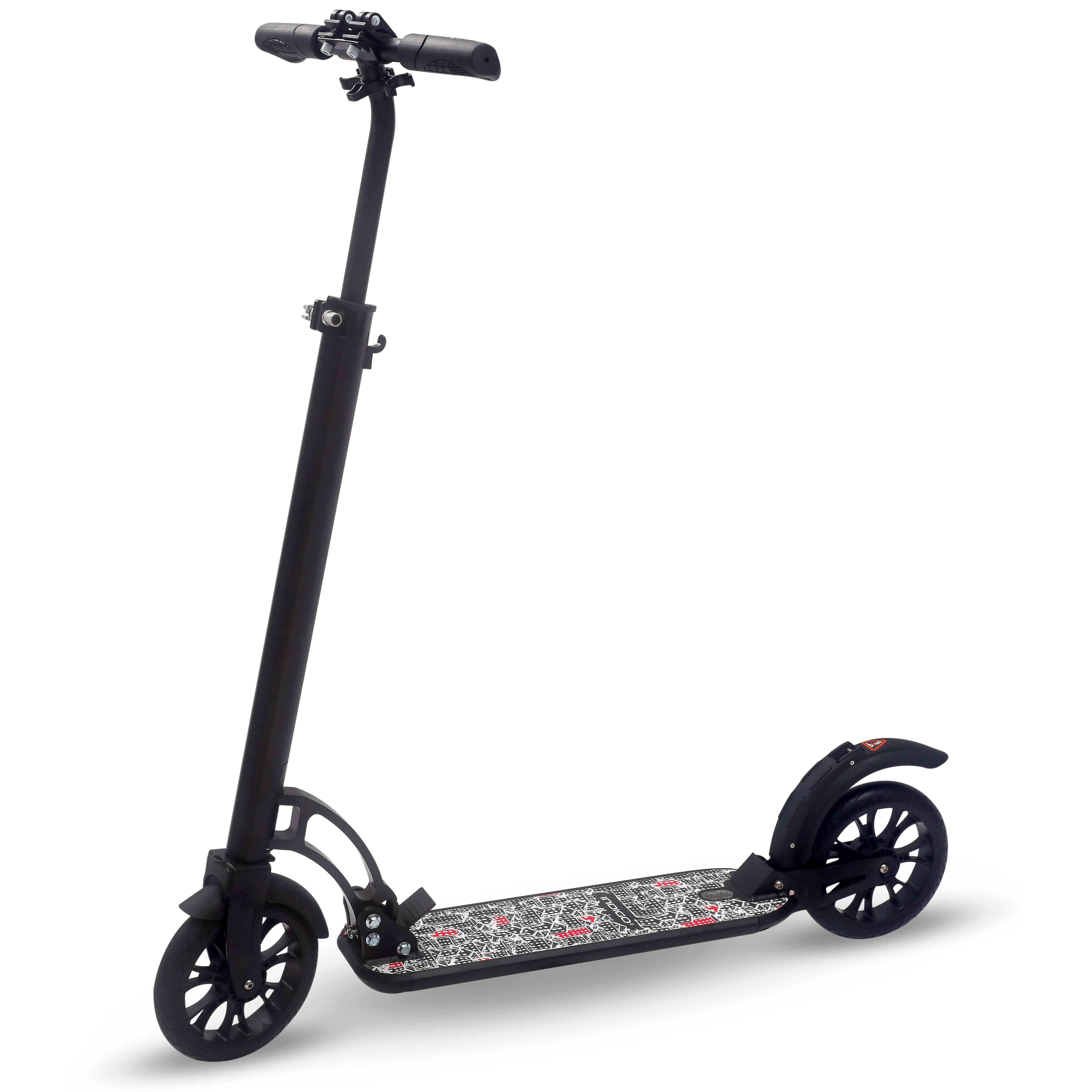 Trotinete dobrável adulto até 100 kg city indigo preto