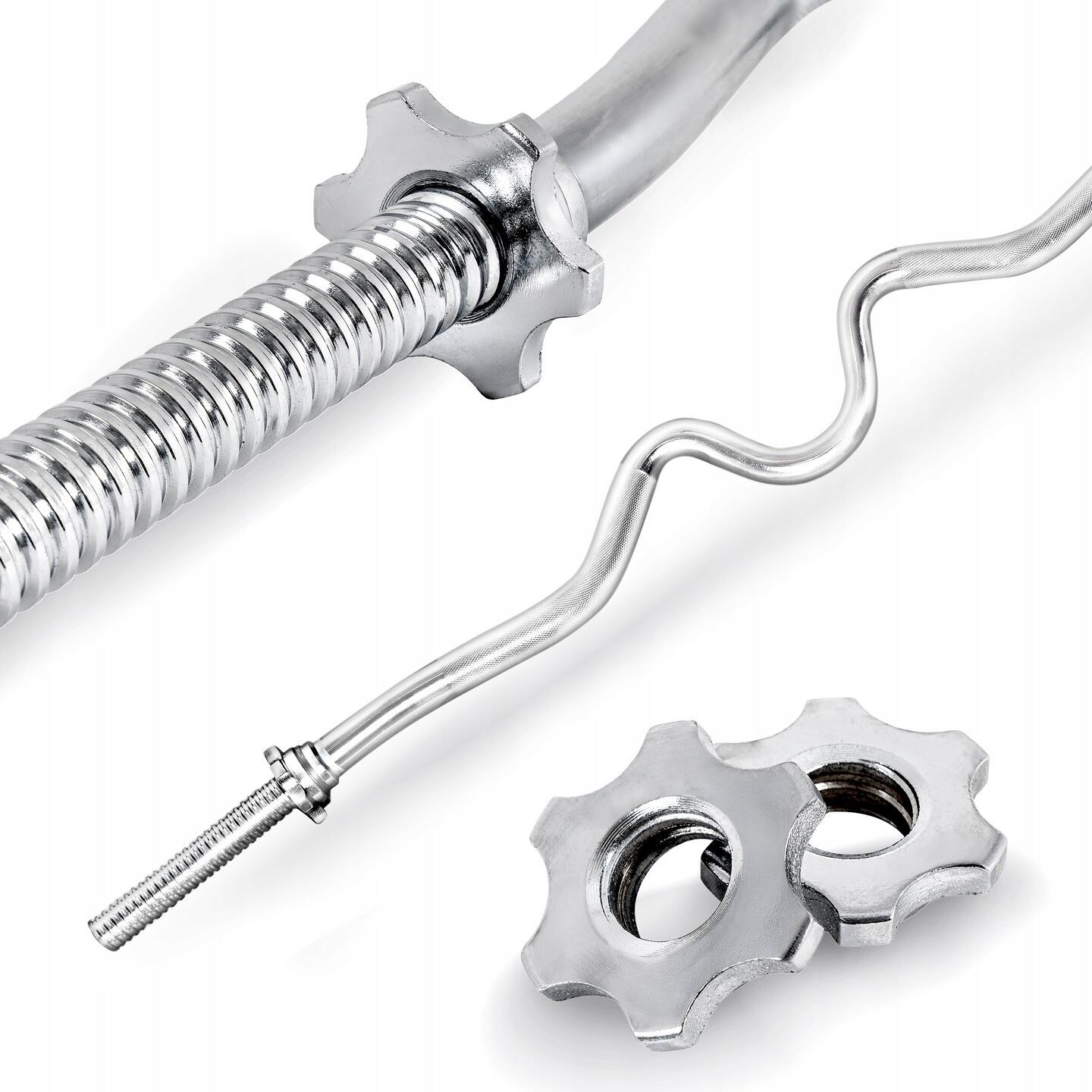 THUNDER Vzpěračská osa se svorkami 120 cm, 30 mm