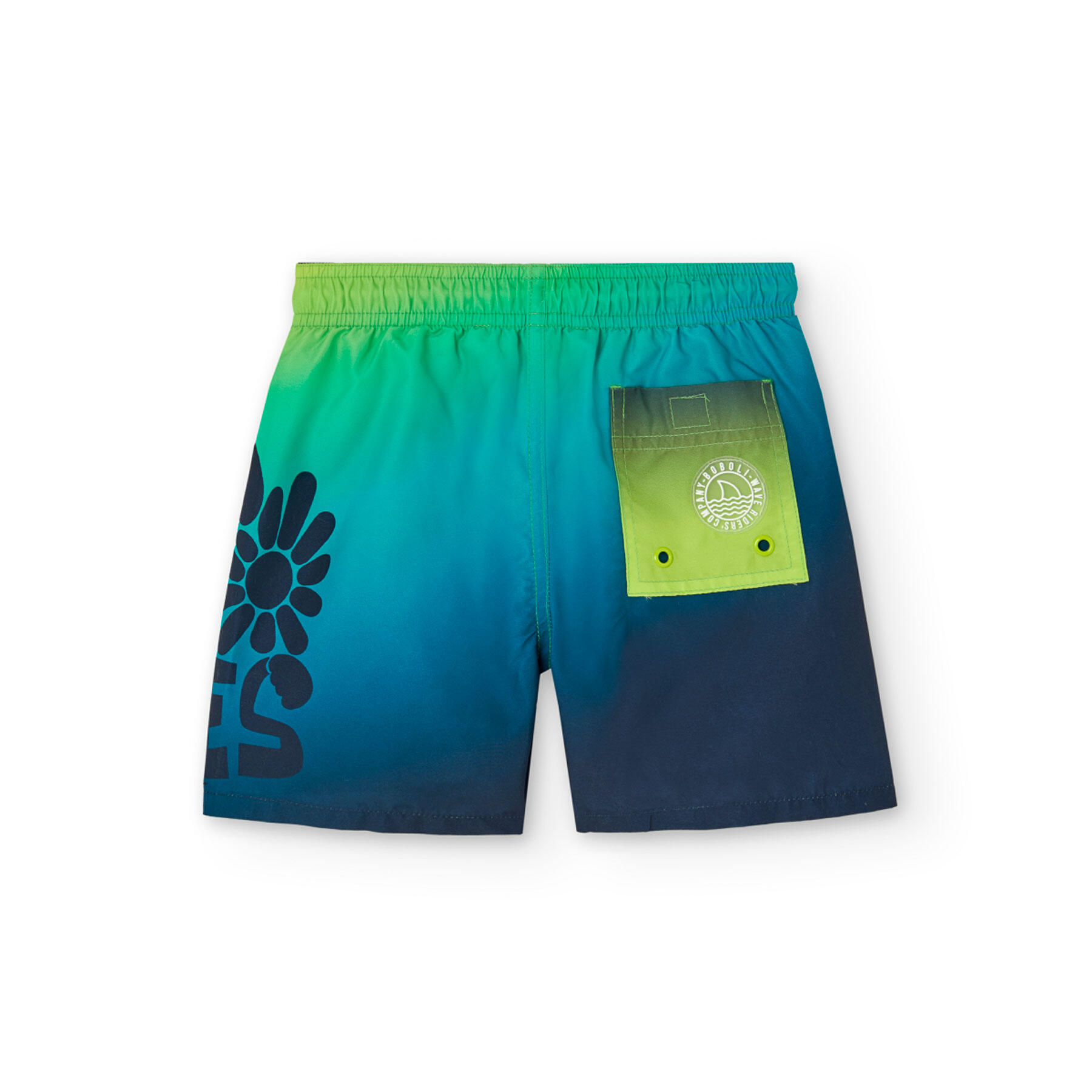 Bañador Natación Niño Boboli Azul 2/4