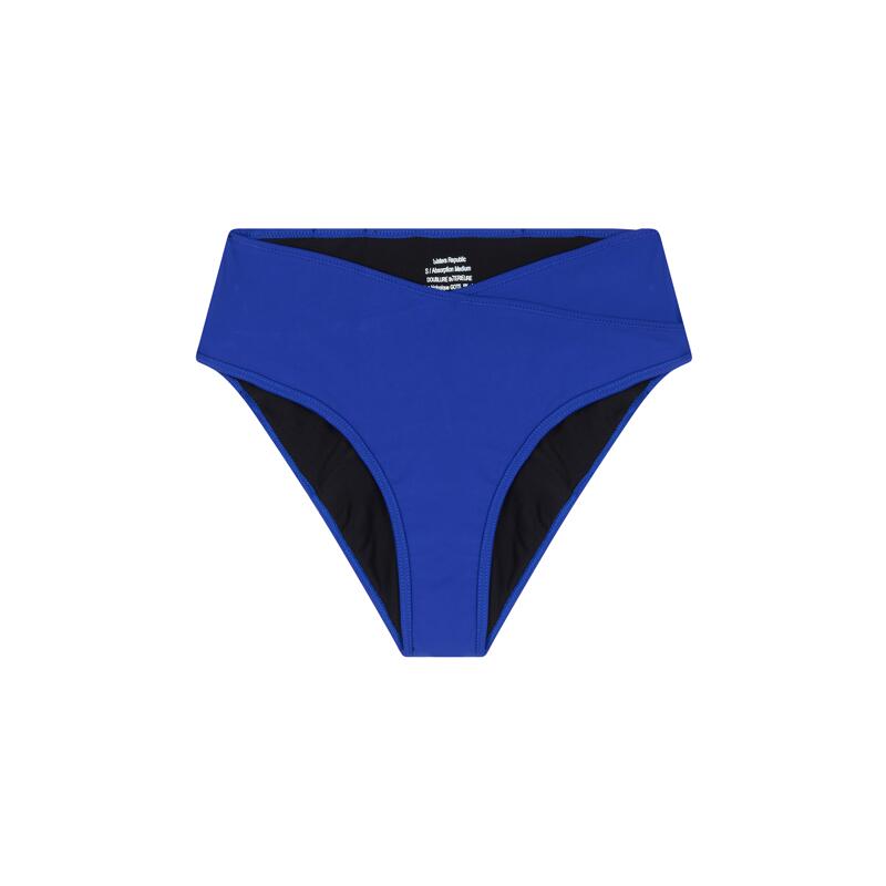 Bas de maillot menstruel Naïa Bleu flux light 3/4
