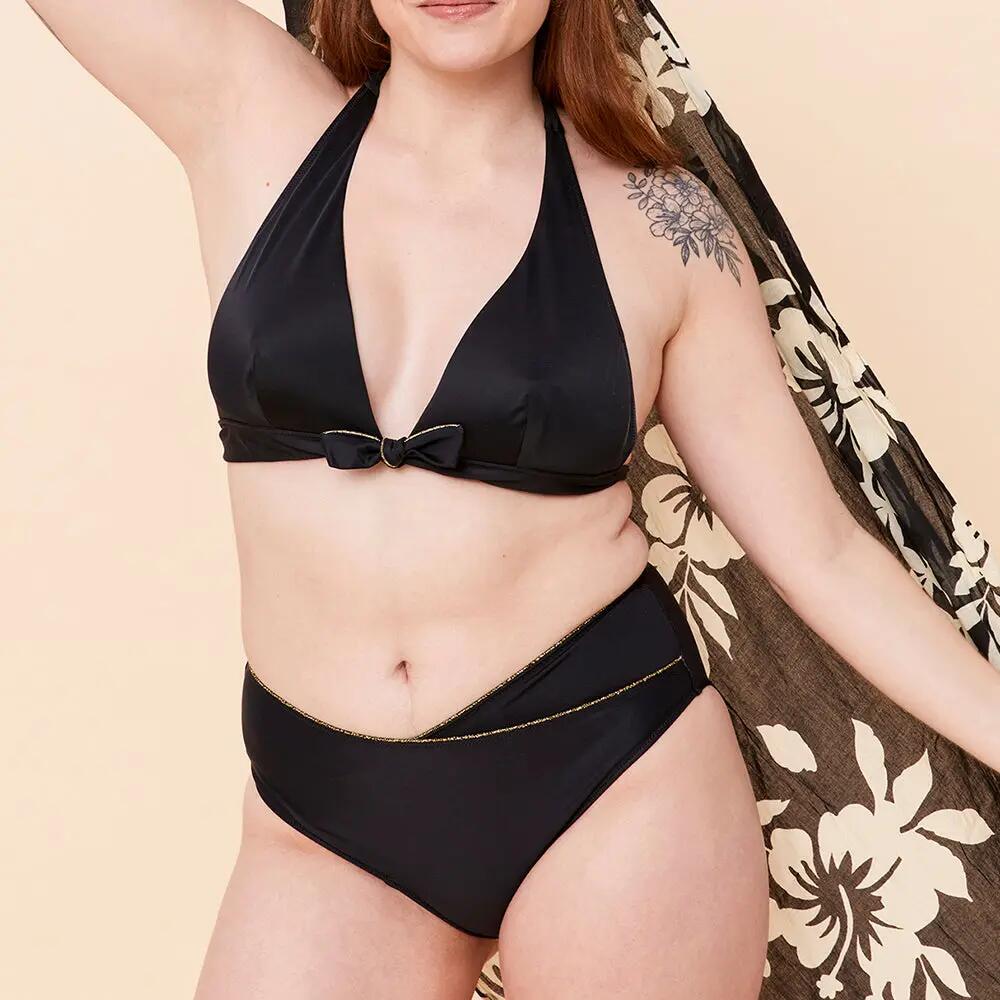 Bas de maillot Naïa menstruel Noir flux medium 4/5