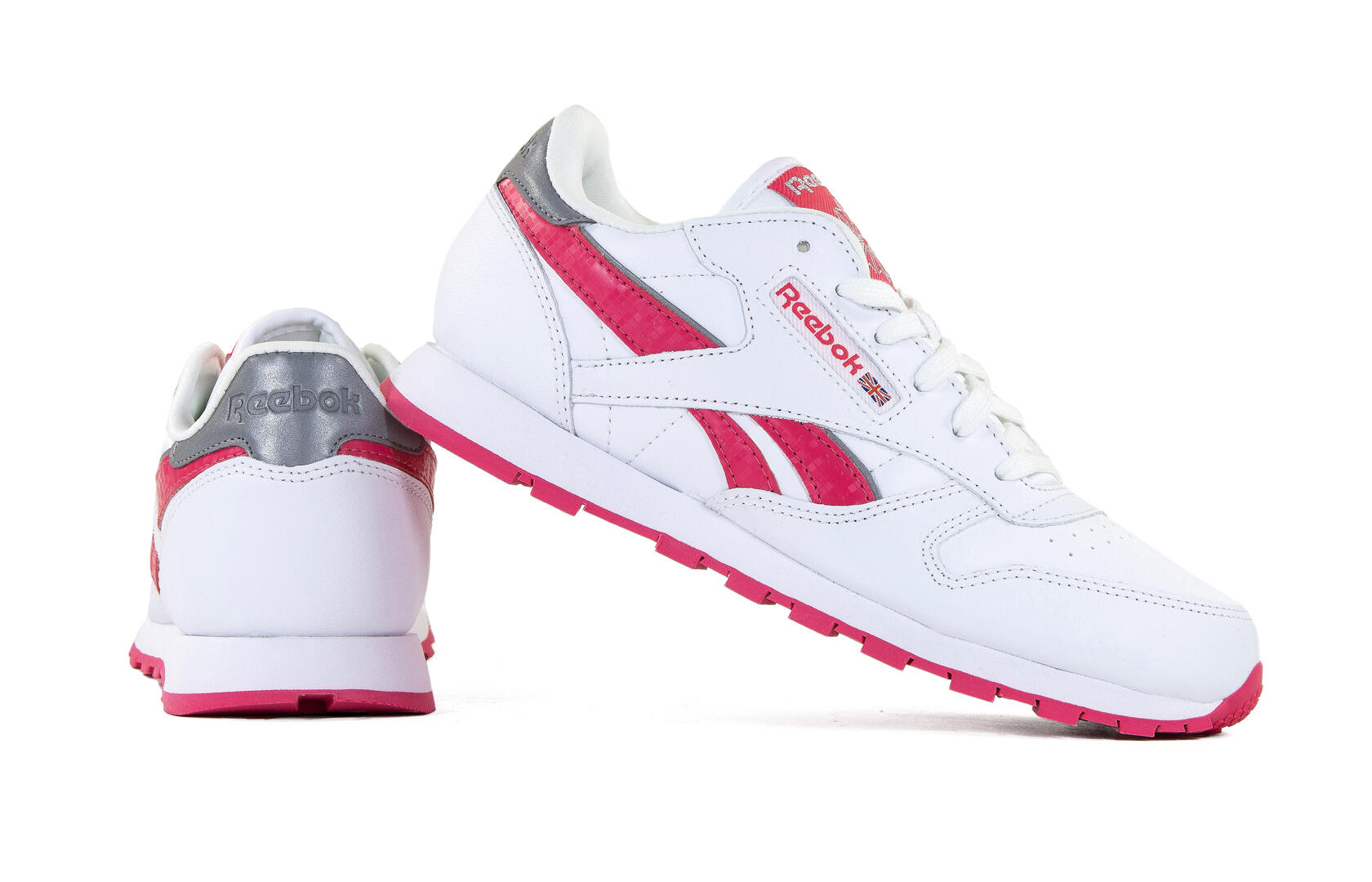 Buty na co dzień młodzieżowe REEBOK CL LEATHER REFLECT skóra 3/4