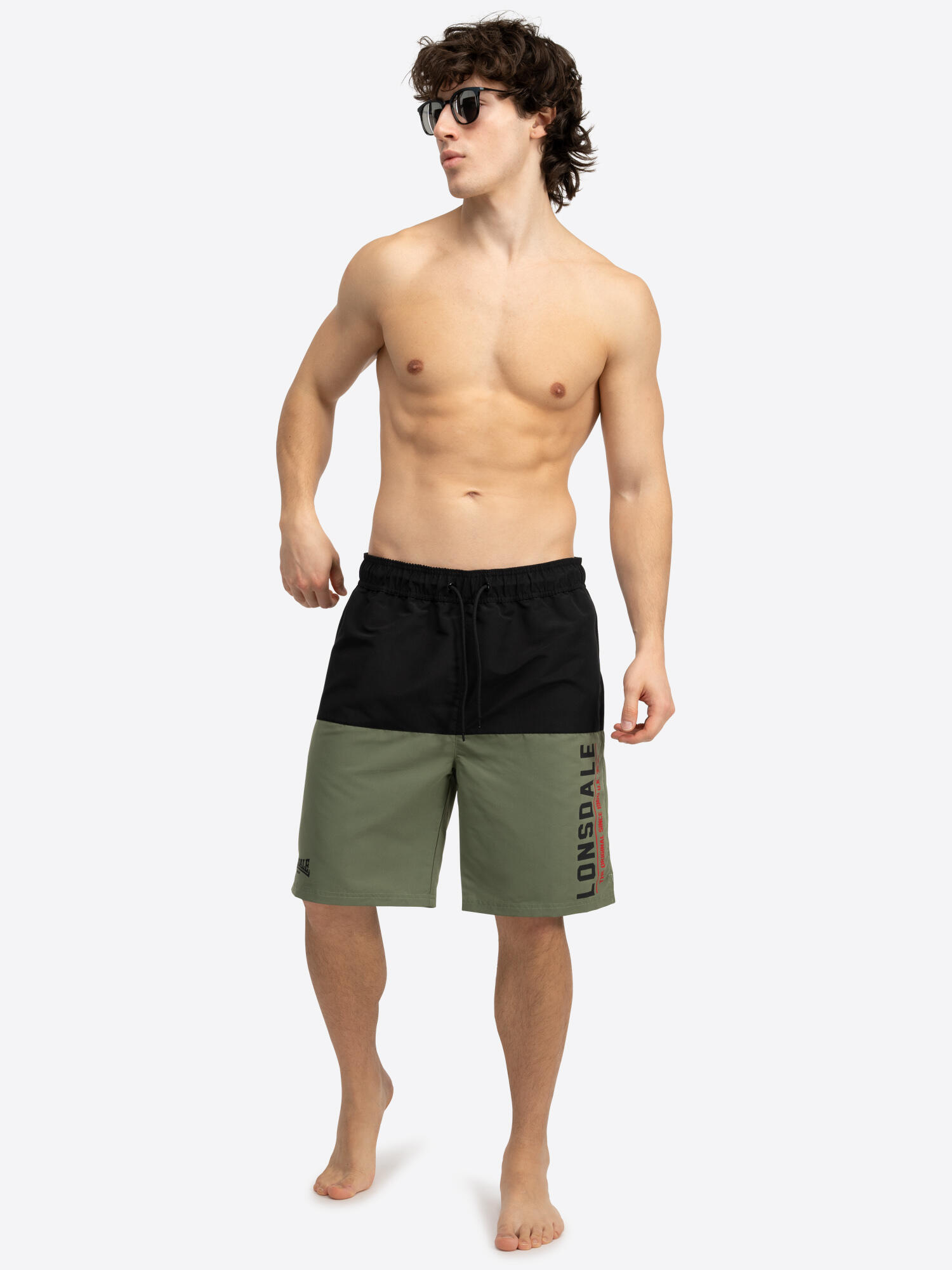 LONSDALE Strandshort heren regular fit HOELEN 3/6