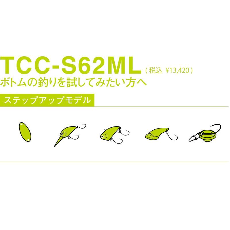 LANSETA JACKALL CONNECTION COMFY S62ML 1,89M/1,5-5G, 2 BUC